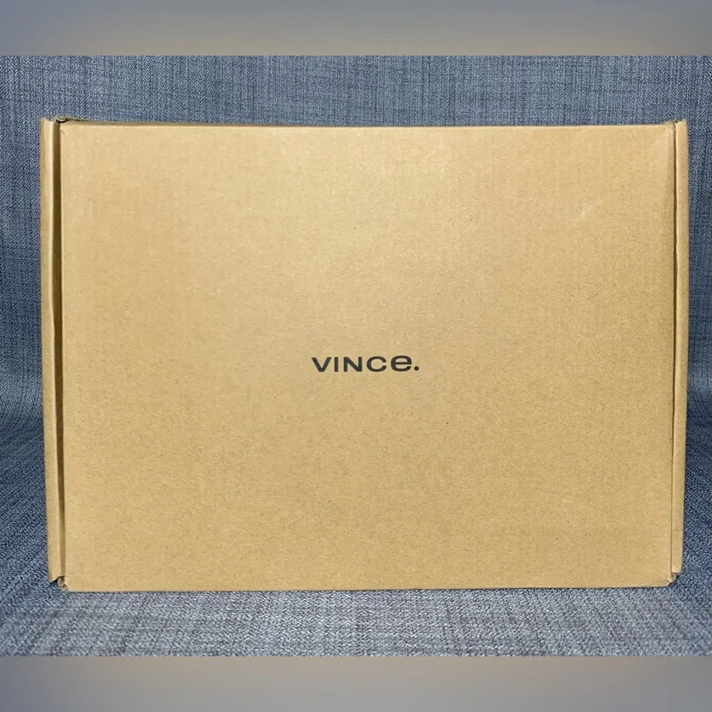 Vince Mari Slip On Platform Wedge Sandals Tan Leather Size 11 - Picture 7 of 8